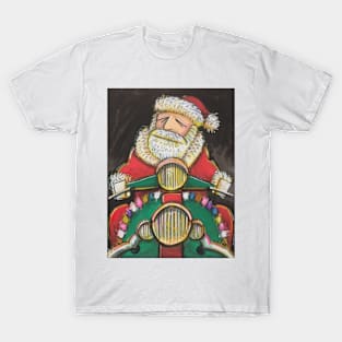 Retro Scooter, Classic Scooter, Scooterist, Scootering, Scooter Rider, Mod Art T-Shirt